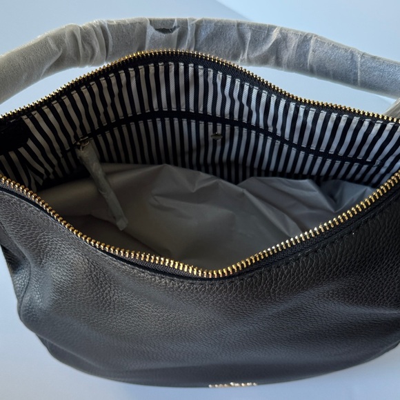 Kate Spade Jackson Street Mylie Black Pebbled Leather Hobo Crossbody Bag - Picture 9 of 16